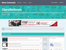 Tablet Screenshot of cityrollerforum.de